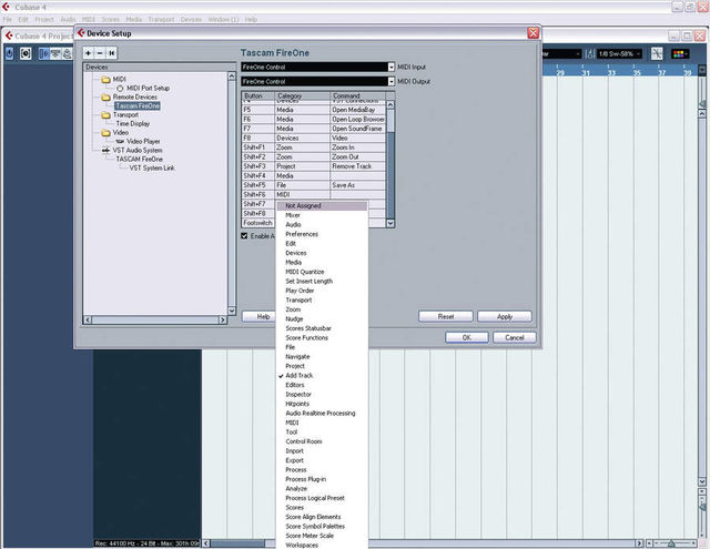 blank Configure the FireOne to control your favourite functions.